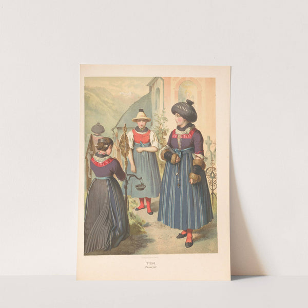 Deutsche Volkstrachten Pl.74 (1870) by Albert Kretschmer