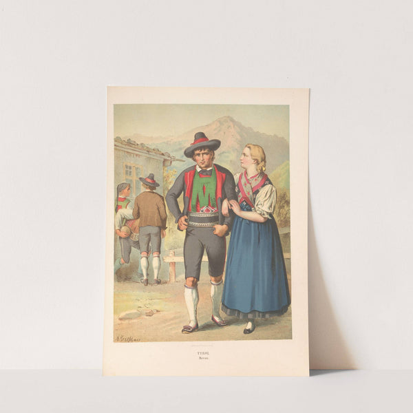 Deutsche Volkstrachten Pl.75 (1870) by Albert Kretschmer