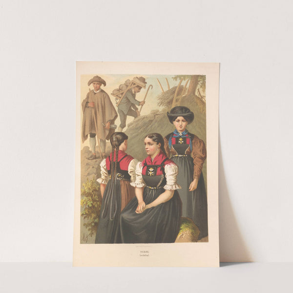 Deutsche Volkstrachten Pl.77 (1870) by Albert Kretschmer