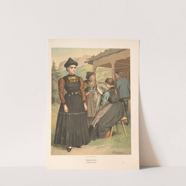 Deutsche Volkstrachten Pl.78 (1870) by Albert Kretschmer