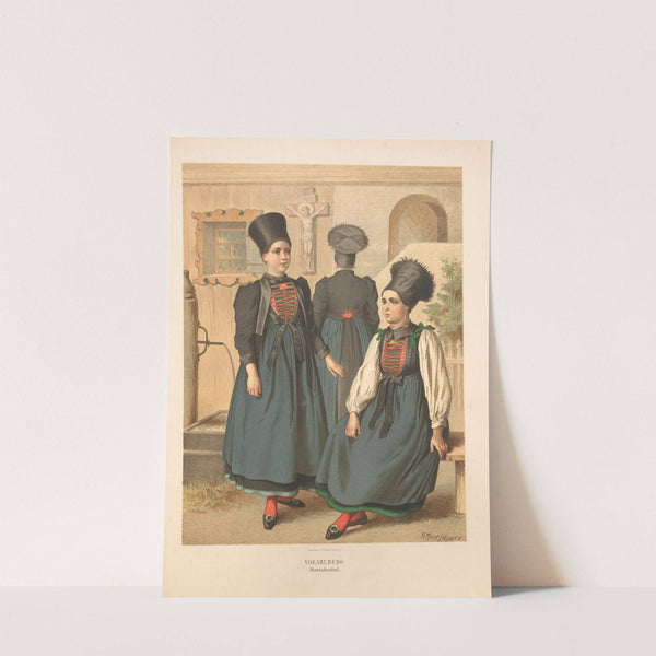 Deutsche Volkstrachten Pl.81 (1870) by Albert Kretschmer