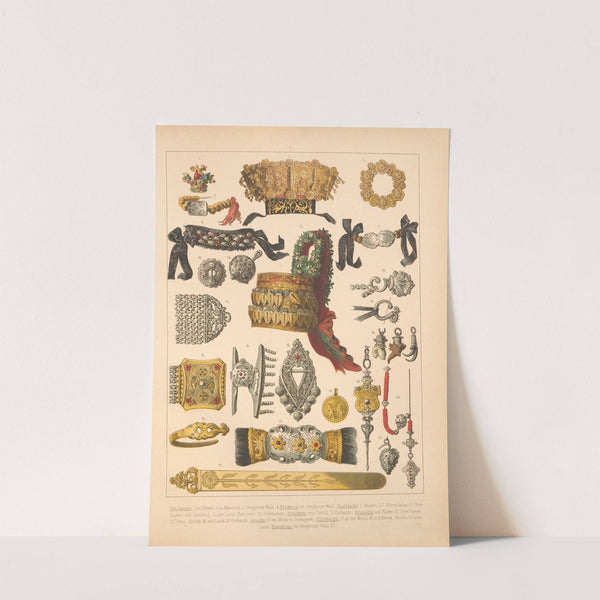 Deutsche Volkstrachten Pl.82 (1870) by Albert Kretschmer