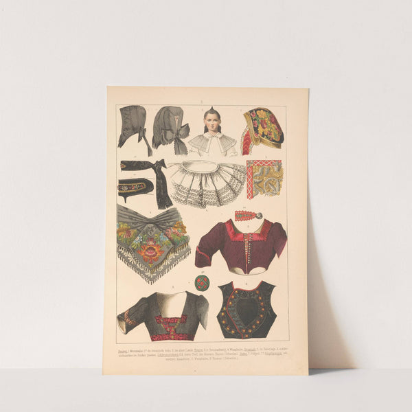 Deutsche Volkstrachten Pl.84 (1870) by Albert Kretschmer