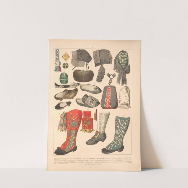 Deutsche Volkstrachten Pl.85 (1870) by Albert Kretschmer