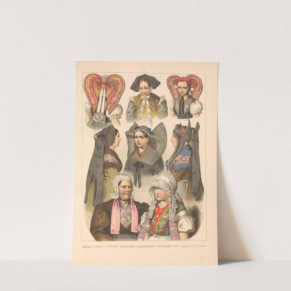 Deutsche Volkstrachten Pl.86 (1870) by Albert Kretschmer