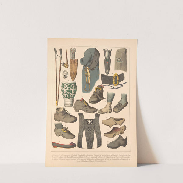 Deutsche Volkstrachten Pl.88 (1870) by Albert Kretschmer