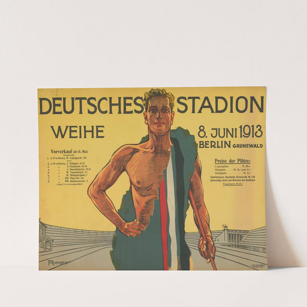 Deutsches Stadion, Erstes Allgemeines Herbst Sportfest (1913) by Fritz Rumpf