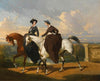 Deux Amazones Au Cheval