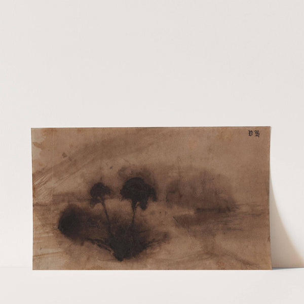 Deux arbres dans îlot by Victor Hugo