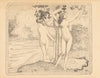 Deux baigneuses nues sous un arbre au bord de l’eau (1895)