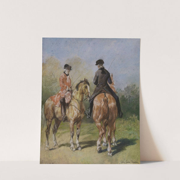 Deux cavaliers en costume Louis XV by John-Lewis Brown