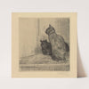 Deux chats côte à côte by Théophile Alexandre Steinlen