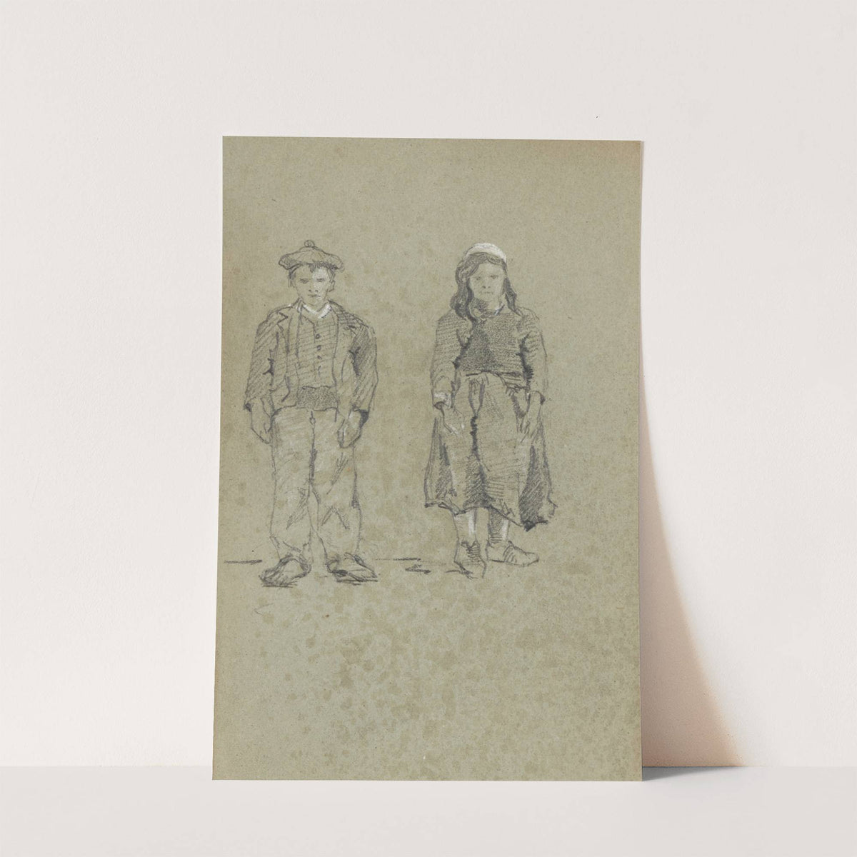 Deux enfants en costume by Alexandre Nozal