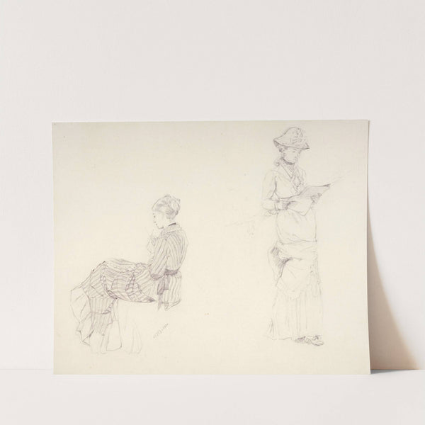 Deux études de femmes (1880) by Marie Bracquemond