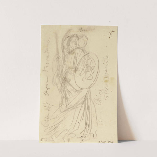 Deux femmes en armure avec un bouclier (1906) by Albert Besnard