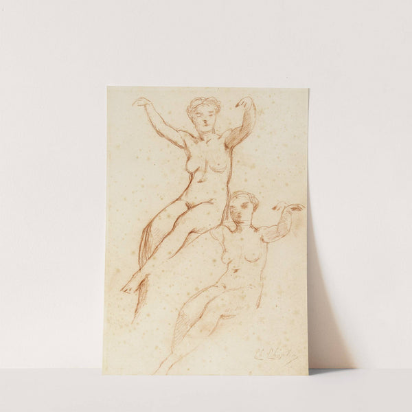 Deux femmes nues assises by Charles Chaplin