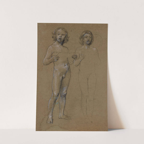 Deux garçons nus chantant by Luc-Olivier Merson