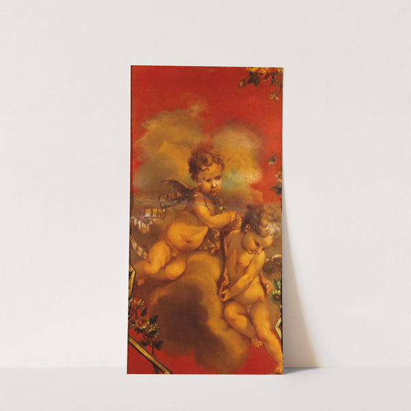 Deux génies (1740-1750) by French School