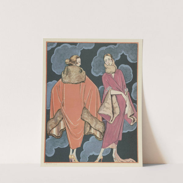 Deux heures du matin; Manteaux, de Worth (1923) by George Barbier