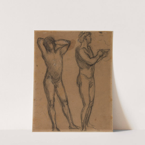 Deux hommes nus by Pierre Puvis de Chavannes