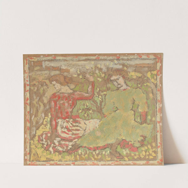 Deux Jeunes Femmes dans un verger (1900) by Aristide Maillol