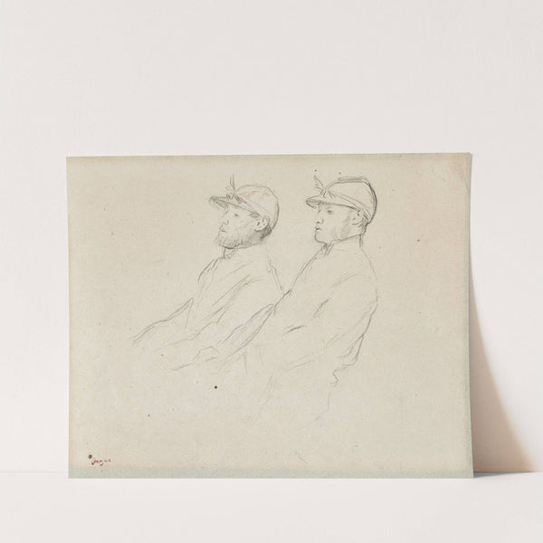 Deux jockeys by Edgar Degas