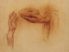 Deux mains dont l’une tenant un pain (1918)