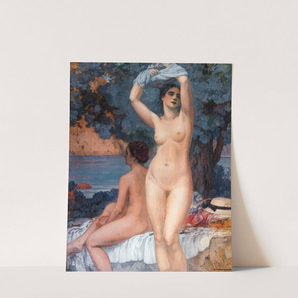 Deux nus devant la mer by Pierre Magnan-Bernard