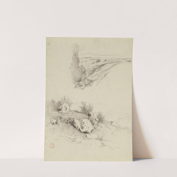 Deux paysages by Jean-Achille Benouville