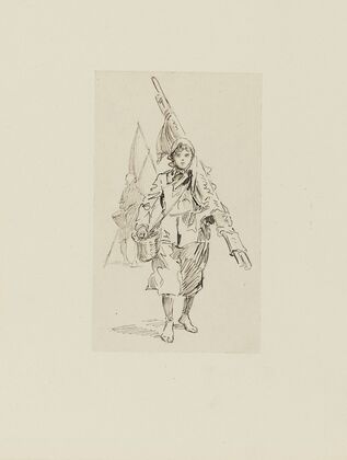 Deux pêcheuses à pied – dessin non utilisé (1920-1921)