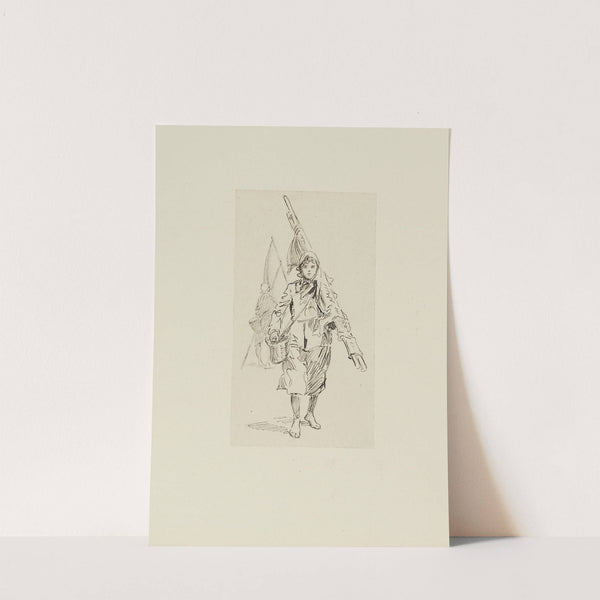 Deux pêcheuses à pied – dessin non utilisé (1920-1921) by Achille Granchi-Taylor