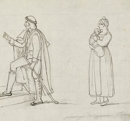 Deux personnages des Appenins (Florence)