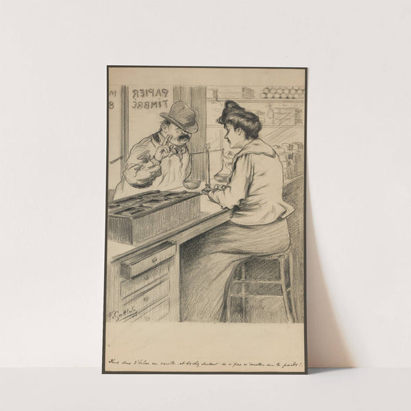 Deux sous l’tabac en carotte, et tachez surtout de n’pas m’carotter sur le poids (1904) by Fernand Louis Gottlob