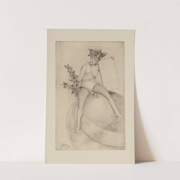 Deuxième frontispice (Assise sur le globe) (1875) by James Tissot