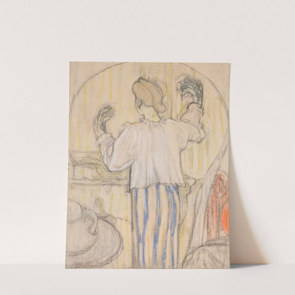 Devant le miroir (recto) (c. 1898) by Édouard Vuillard