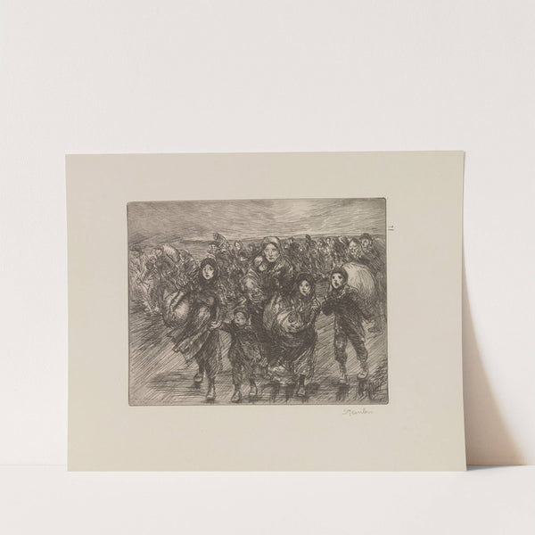 Devant l’invasion (1915) by Théophile Alexandre Steinlen