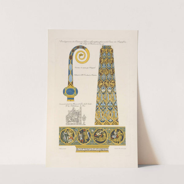 Développemens des ornemens, figures et inscriptions placés sur la crosse de Ragenfroi; evêque de Chartres, vers l'an 941. by Nicolas Xavier Willemin