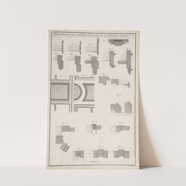 Développement des croisées entresols et des doubles croisées. by André Jacob Roubo