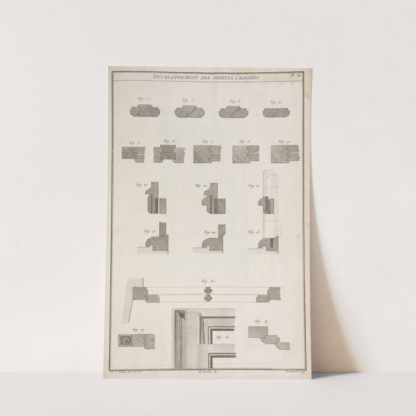 Développement des petites croisées. by André Jacob Roubo