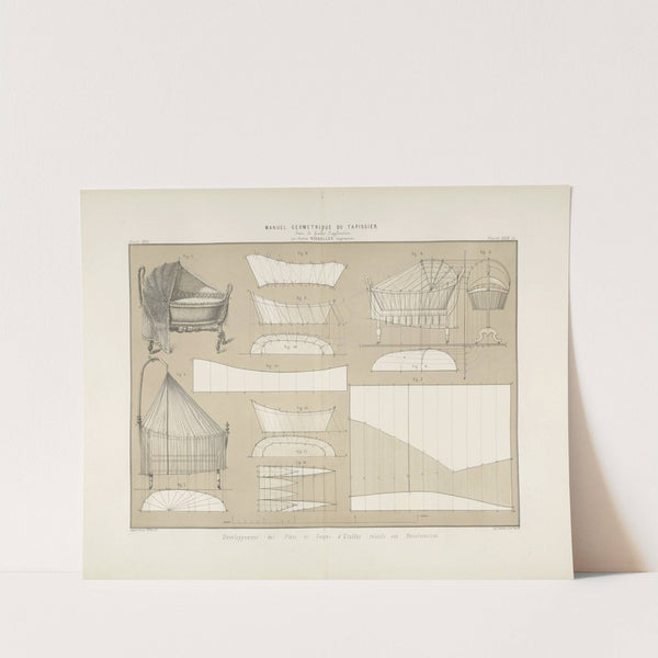 Développement des plans et coupes d'etoffes relatifs aux bercelonnettes. by Jules Verdellet