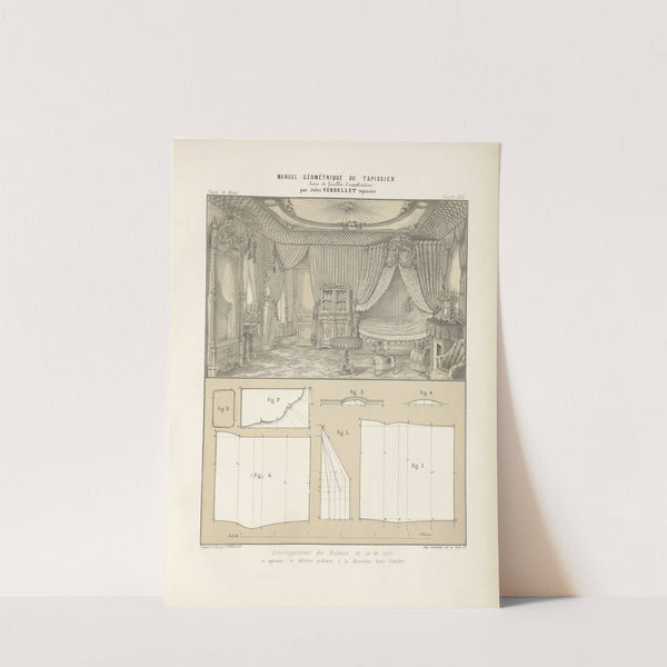 Développement des rideaux de lit de coin et application de différents problèms à décoration d'une chambre. by Jules Verdellet