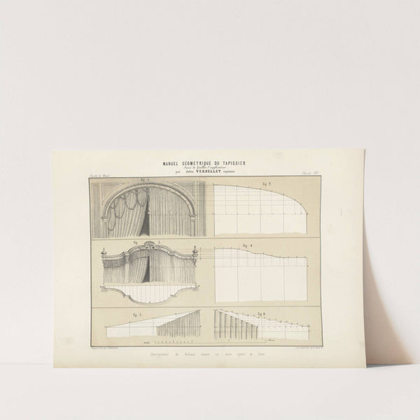 Développement des rideaux froncés sur toute espèce de cintre. by Jules Verdellet