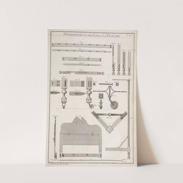 Développements des lits a la francaise. by André Jacob Roubo