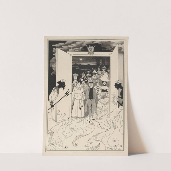 Devil; ‘Open both gates, and let ’em all come’ (1898) by Hans Reitz