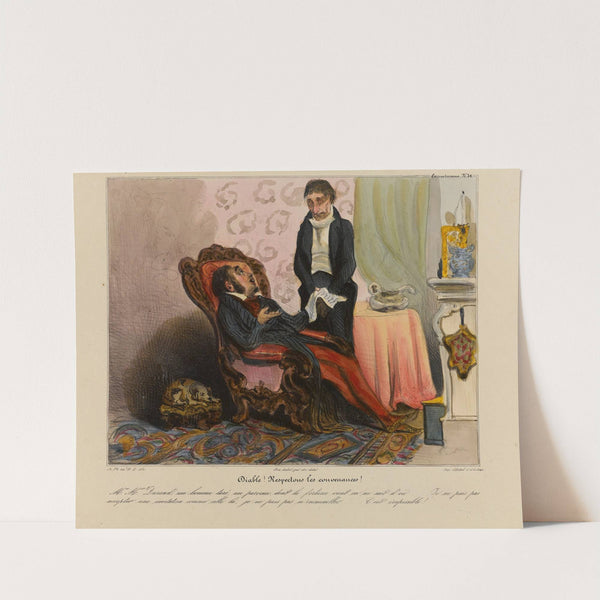 Diable Respectons les convenances (1836-1838) by Honoré Daumier