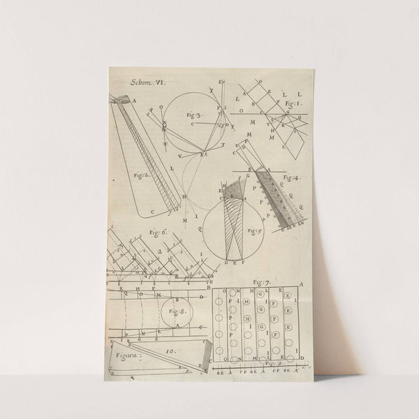 Diagrams from observation of colors visible in Muscovy glass and other thin bodies (1665) by Robert Hooke
