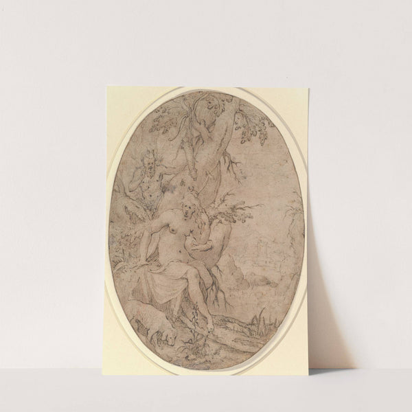 Diana and a Leering Satyr in a Forest by Paulus Willemsz. van Vianen