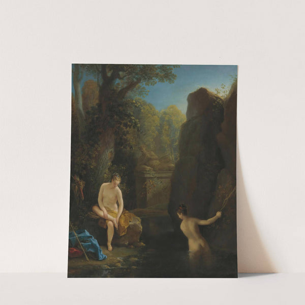 DIANA AND A NYMPH BATHING by Jean Raoux