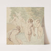 Diana and Her Nymphs Bathing by Thomas Rowlandson