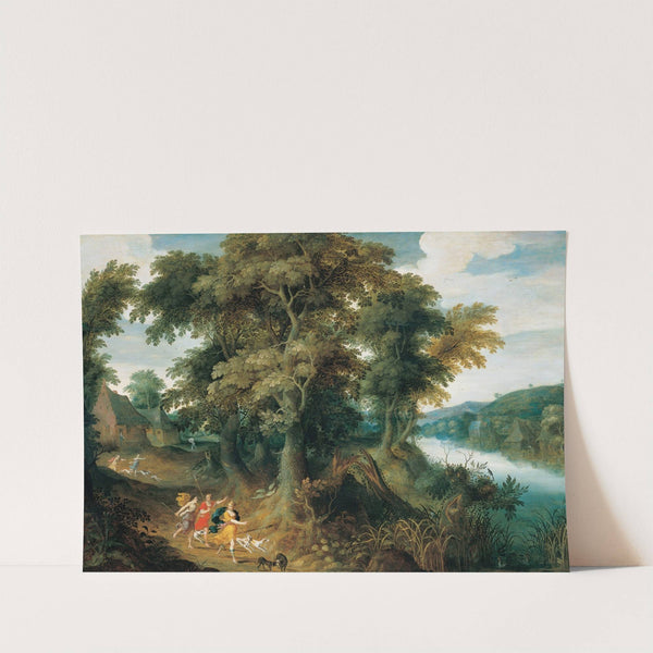 Diana and her nymphs hunting by Jasper van der Lanen